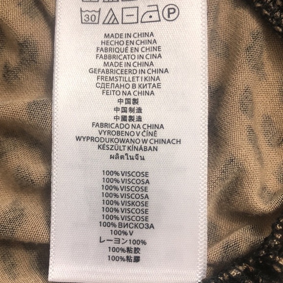 Michael Michael Kors Cheetah Print Elastic Hem Blouse Extra Small - Picture 4 of 8